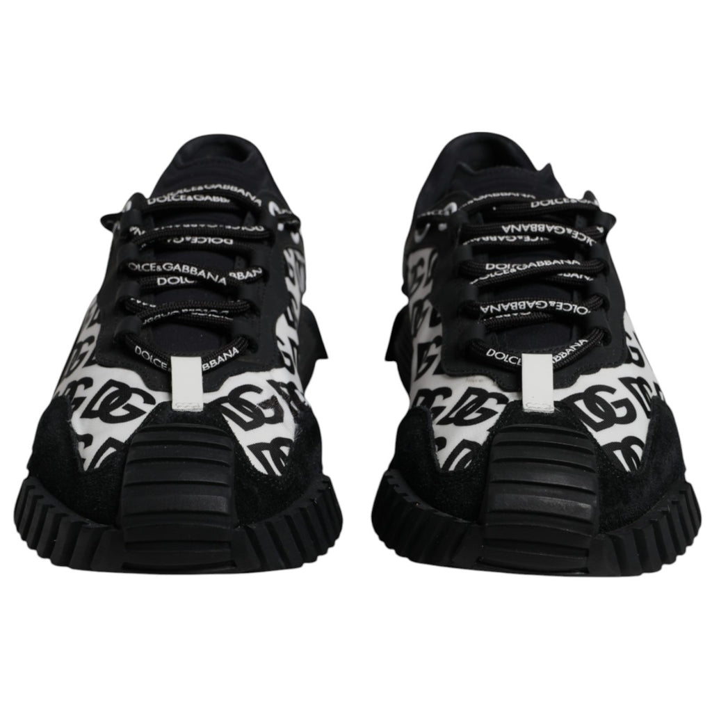 Black Logo Lace Up Low Top NS1 Sneakers Shoes