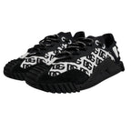 Black Logo Lace Up Low Top NS1 Sneakers Shoes