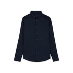 Blue Cotton Dress Shirt