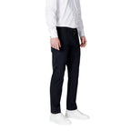Black Cotton Casual Pants