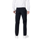 Black Cotton Casual Pants