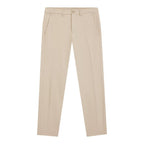 Beige Polyester Skinny Pants