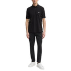 Black Cotton Polo Shirt