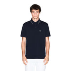 Blue Cotton Polo Shirt
