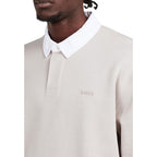 Gray Cotton Polo Shirt