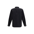 Black Wool Oves Aries Pattern Shirt