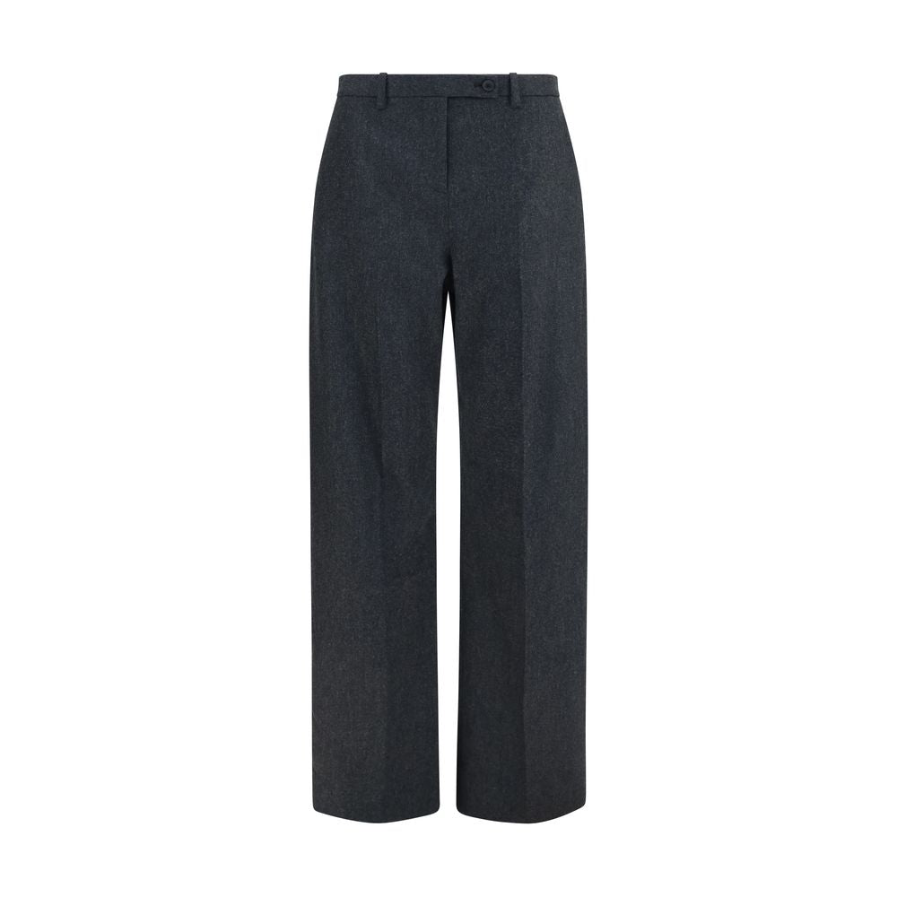 Gray Wool Oves Aries Casual Pants