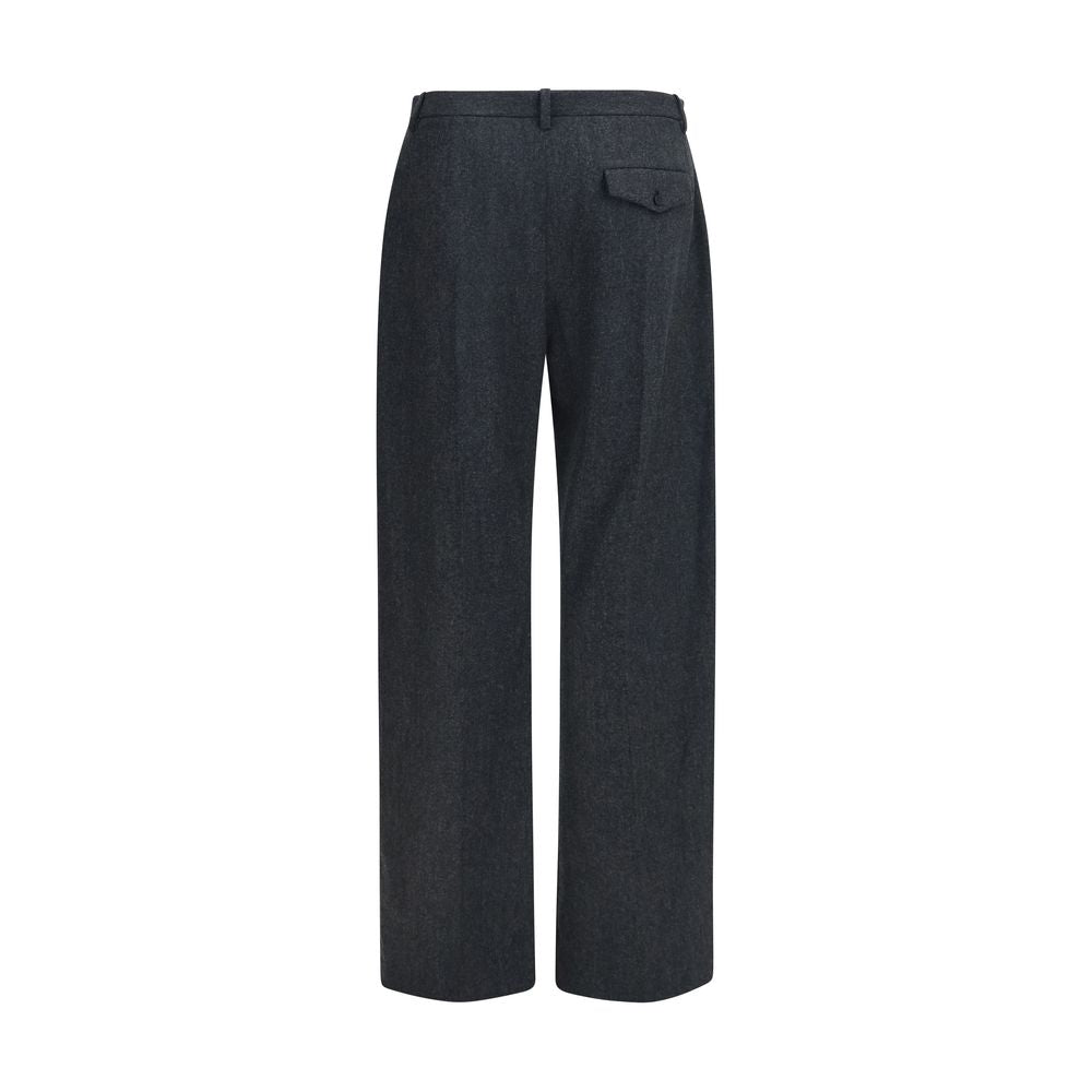 Gray Wool Oves Aries Casual Pants