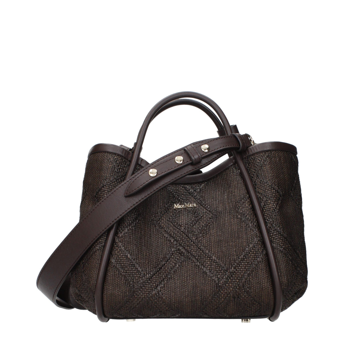 Brown Raffia Handbag