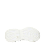 White Fabric Athletic Sneakers