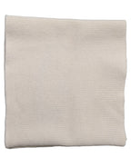 Men White Polyester Knitted Neck Warmer Scarf