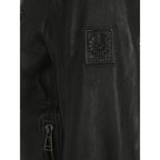 Black Lamb Ovis Aries Leather Jacket
