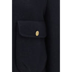 Blue Wool Oves Aries Full-Length Jacket