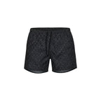 Black Polyester Swim Shorts