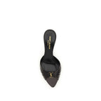 Black Calf Leather Bos Taurus Sandals