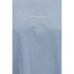Blue Cotton Long Sleeve T-Shirt