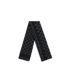 Black Wool Oves Aries Foulard