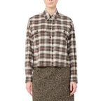 Brown Cotton Dress Shirt