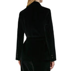 Black Cotton Full-Length Jacket