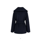 Blue Virgin Wool Full-Length Jacket