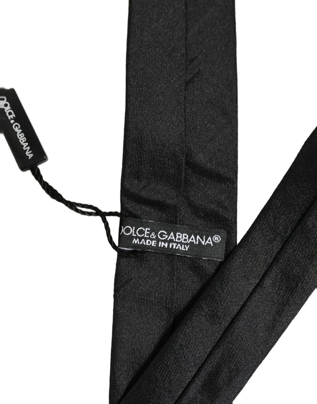 Men Black Satin Silk Classic Adjustable Tied Necktie Tie