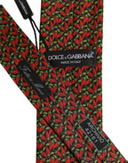 Multicolor Chili Peppers Silk Adjustable Tied Necktie Tie