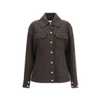 Brown Wool Oves Aries Full-Length Jacket