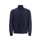 Blue Wool Oves Aries Full-Length Jacket