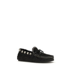 Black Calf Leather Bos Taurus Slip-On Loafers