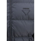 Blue Polyamide Full-Length Jacket
