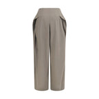 Gray Wool Oves Aries Flared Pants
