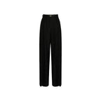 Black Elastane Dress Pants