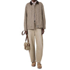 Beige Cotton Jeans Denim