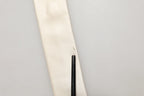 White Silk Floral Graphic Adjustable Tied Men Necktie Tie