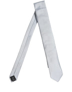 Men Light Blue Silk Classic Adjustable Tied Necktie Tie