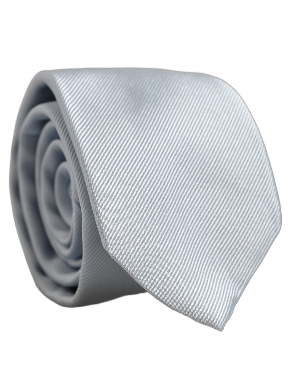 Men Light Blue Silk Classic Adjustable Tied Necktie Tie
