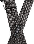 Dark Gray Textured Silk Adjustable Necktie Accessory Tie