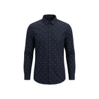 Blue Cotton Pattern Shirt