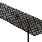 Black White Geometric Silk Adjustable Necktie Accessory Tie