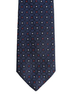 Blue Diamond Lattice Adjustable Necktie Men Accessory Tie