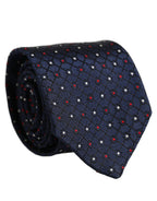 Blue Diamond Lattice Adjustable Necktie Men Accessory Tie