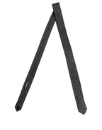 Dark Gray Polka Dot Silk Adjustable Necktie Accessory Tie