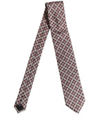Beige Lady Bug Silk Adjustable Necktie Men Accessory Tie