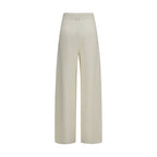 Beige Cashmere Casual Pants