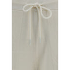 Beige Cashmere Casual Pants