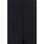Black Cotton Casual Pants