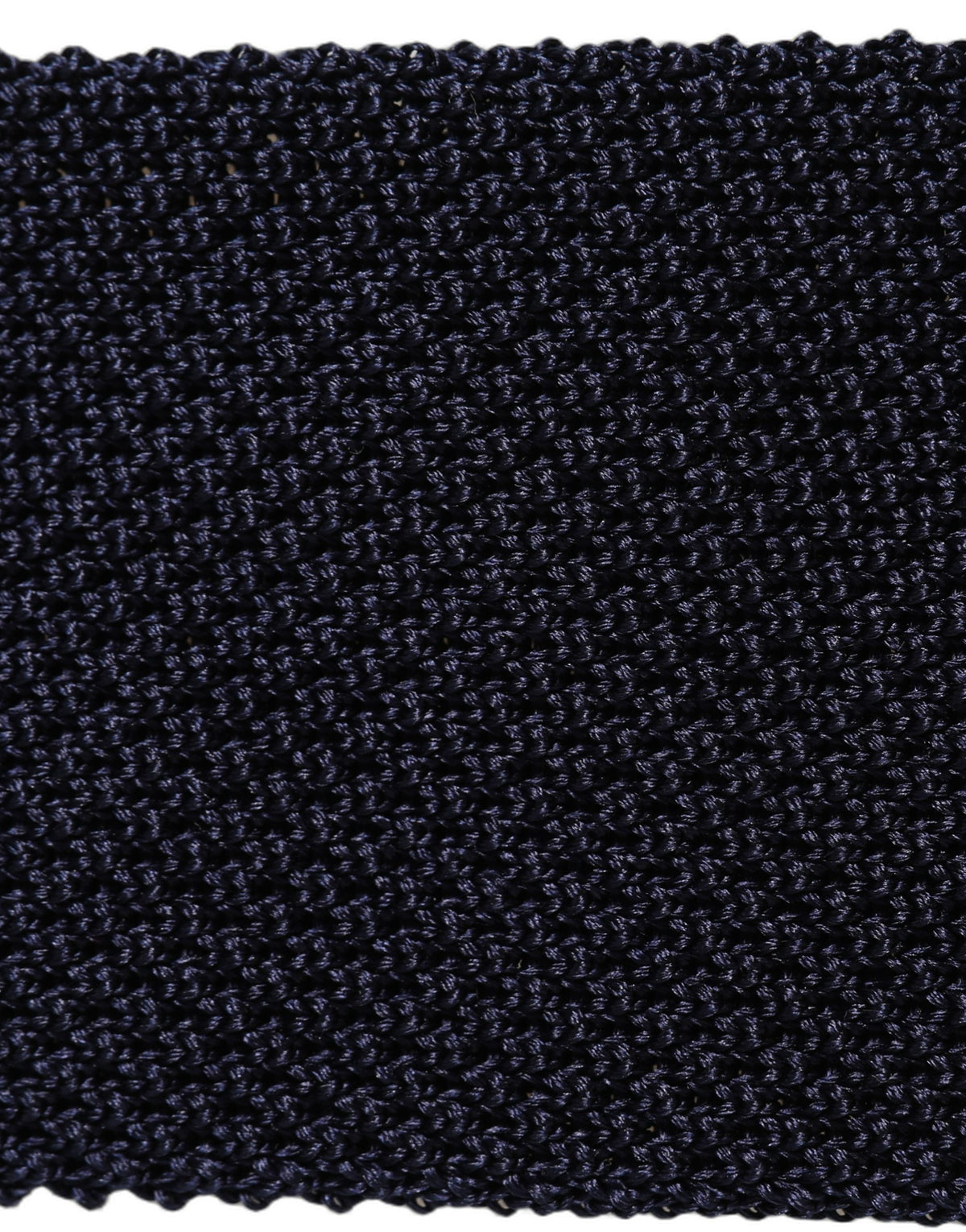 Dark Blue Textured Knitted Adjustable Necktie Accessory Tie