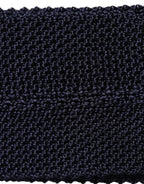 Dark Blue Textured Knitted Adjustable Necktie Accessory Tie