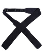 Dark Blue Textured Knitted Adjustable Necktie Accessory Tie