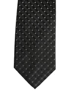 Black Jacquard Silk Adjustable Men Necktie Accessory Tie